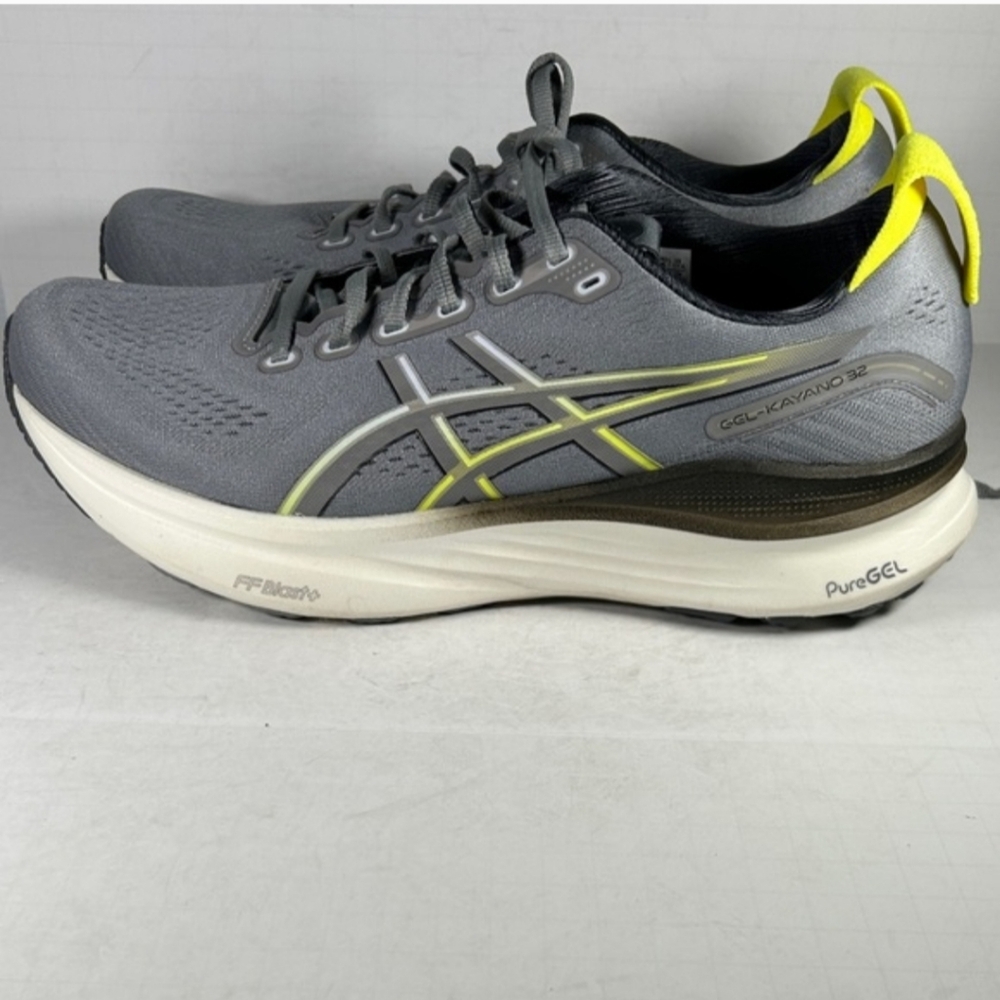 ASICS Gel-Kayano 32  Mens 11.5 Gray and Yellow S18